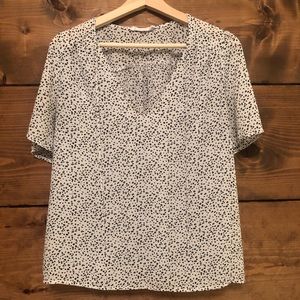 Dalmatian Print Short-Sleeved Top